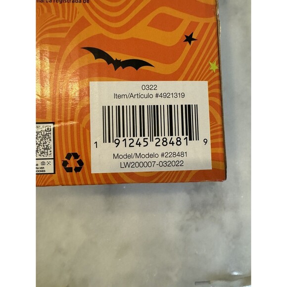 Halloween DISNEY MICKEY Mouse GHOST 4ft Inflatable Blinking Purple LED Airblown - Picture 8 of 13